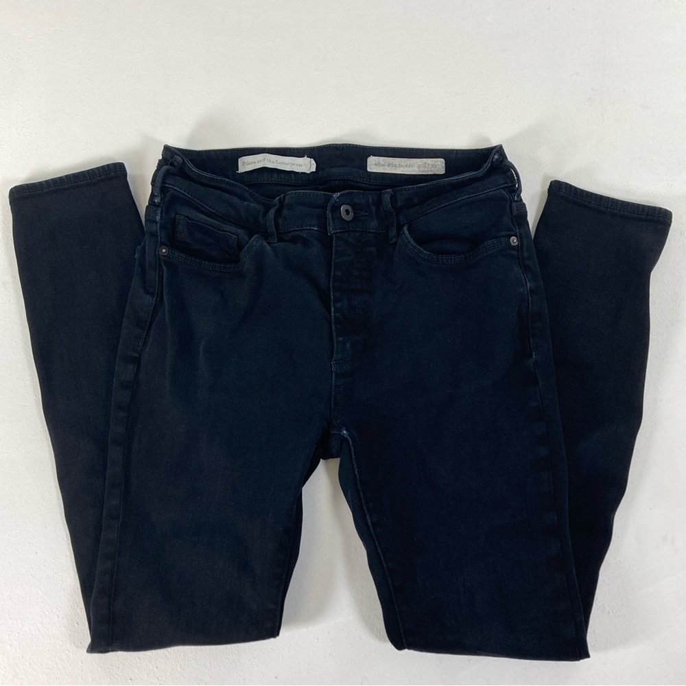 Pilcro and the Letterpress Jeans Womens Size 27 Black High-Rise Skinny Casual - Picture 3 of 16